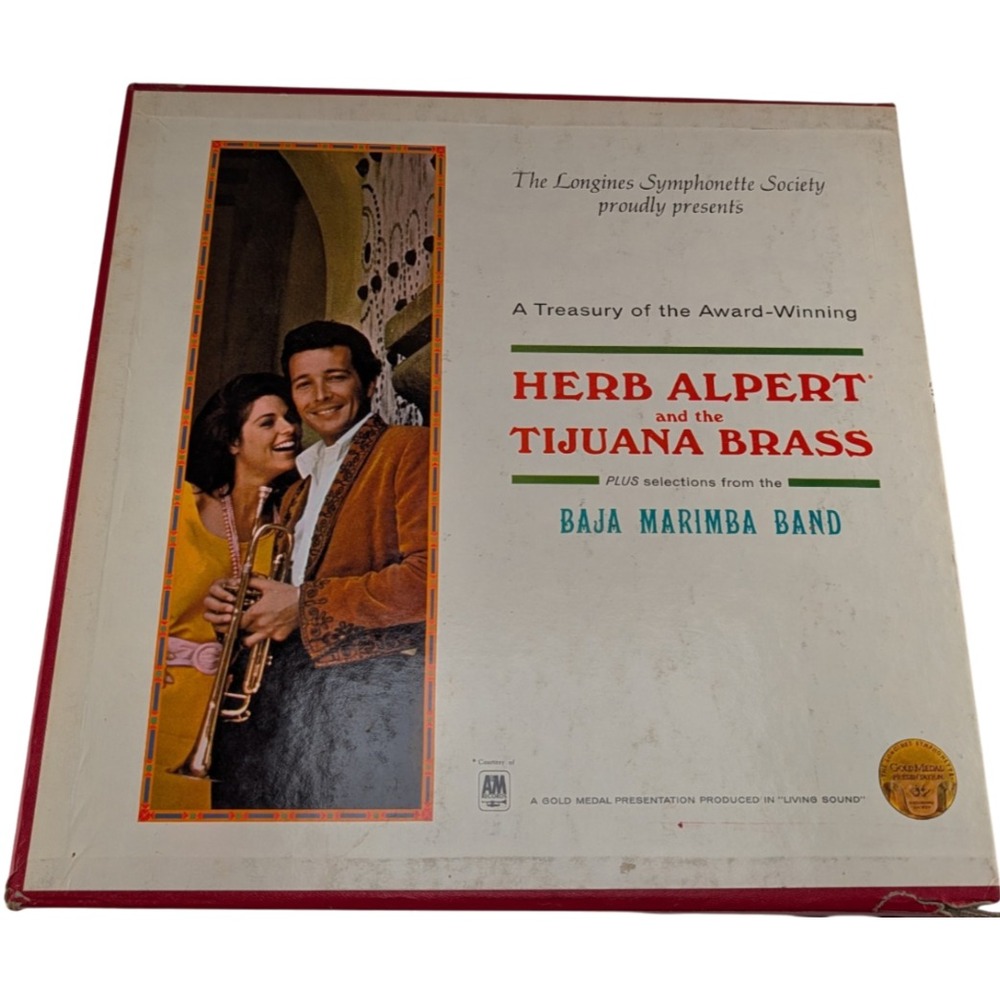 Herb Alpert Tijuana Brass A Treasury 4 LP Box Set LWS 500 Missing Record 2 VG G